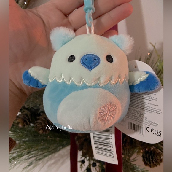 Squishmallow Clip Duane the Snow Griffin - Picture 1 of 2